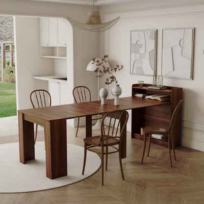 Modern Extendable Dining Table with Storage