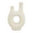 Paper Mache Abstract Rounded Decorative Vase with Double Openings-1582111455