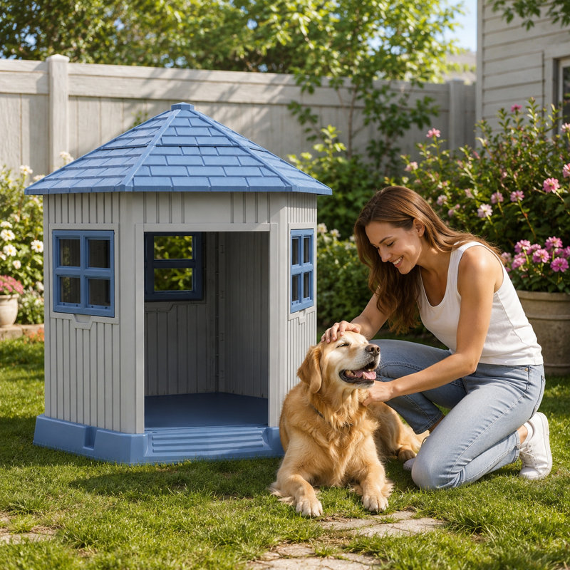 Niche pour chien résistante aux intempéries