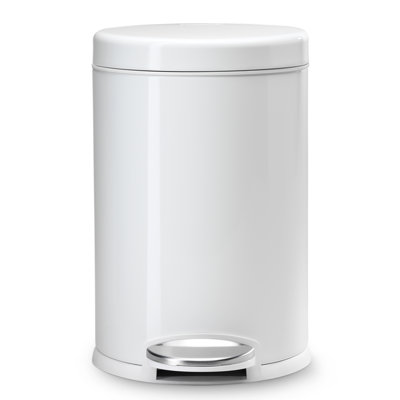 simplehuman 1.2gal Round Step-On Trash Can