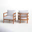 Siège de jardin moderne en bois d'acacia luxueux et confortable pour le jardin
