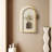 Cream Metal Arch Led Wall Decor-1826095050