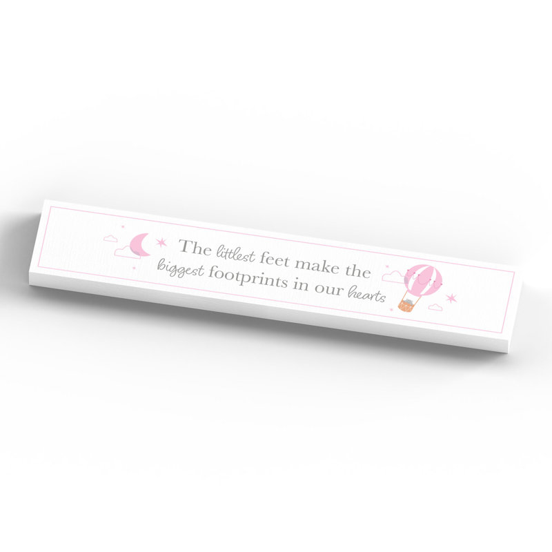 Jayla Text & Numbers Letter Block, White/Pink