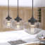 Luminaire suspendu grappe linéaire 3 lumières Saddle Creek-73725927-73725928