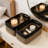 Woven Rope Storage Baskets 3-Pack, Collapsible Organizer Bins For Shelves, Closet, And Home Organization, Rectangular Decorative Baskets For Towels, Toys, And Essentials-2074815245-2074815247