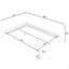 Structure de lit tapissier grand format, structure de canapé-lit avec dossier confortable et accoudoirs, lit grand-128432034-128432038