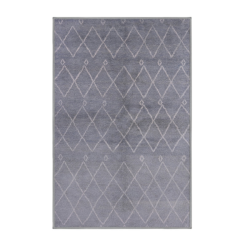 Tapis oriental gris Boothby, Tapis de couloir 2 pi x 5 pi
