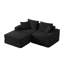Canapé modulaire modulaire en nuage avec méridienne en L, aucun assemblage requis - canapé désossé avec base antidérapante pour des espaces de vie personnalisables, canapé-lit à siège profond à 3 places