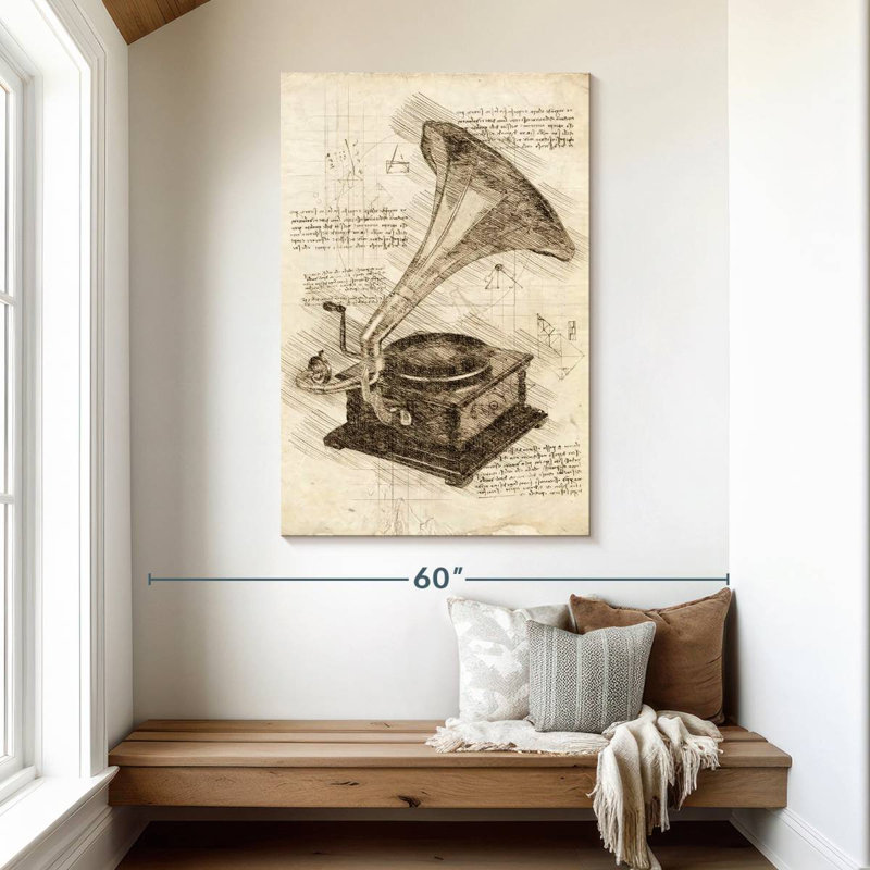 Abarca Old Gramophone, 48" H x 32" W