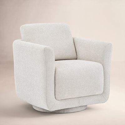 Scottie Upholstered Swivel Barrel Chair