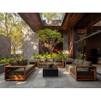 Deep Exhale Outdoor Sofa (Cocoa Charcoal)