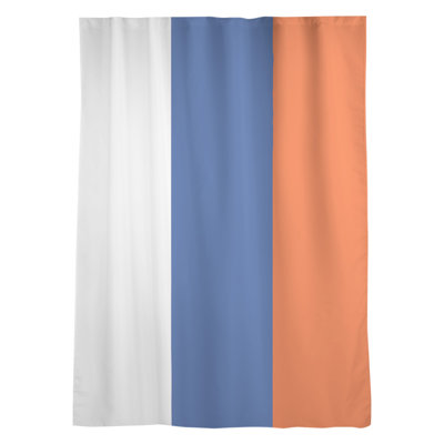 Stripes Sheer Rod Pocket Single Curtain Panel