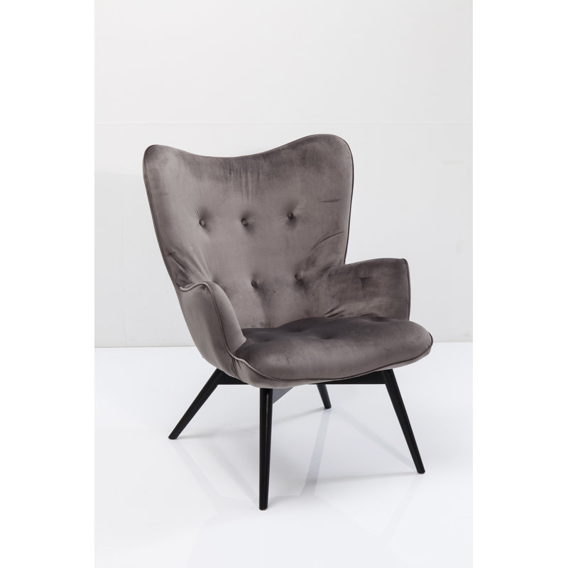 Armchair Vicky, Grey, Black