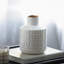 Accent rond blanc / vase or