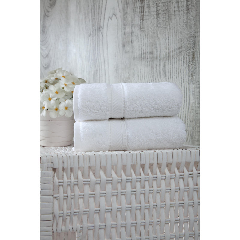 Dinis Turkish Cotton Hand Towel Set, White