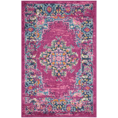 Tapis rose traditionnel Augusta