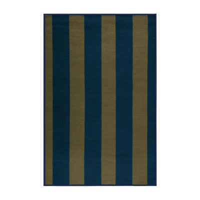 Machine Washable Botanical Brown Area Rug