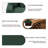 4-Piece Upholstered Hunter Green Corduroy Modular Sectional Sleeper Sofa Set With Armchairs & Removable Ottomans-2132590701