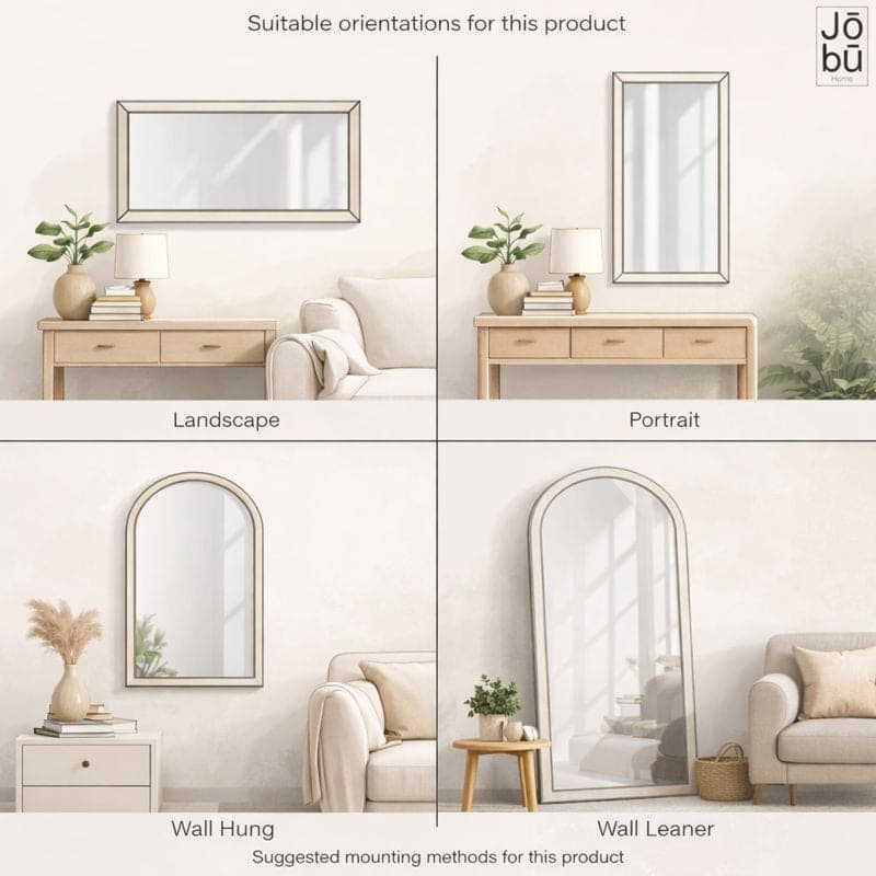 Takara Metal Rectangle Mirror, 150cm x 60cm, Gold