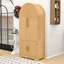 Armoire de rangement arquée moderne avec poignées - conception spacieuse, tablettes réglables-2141305847