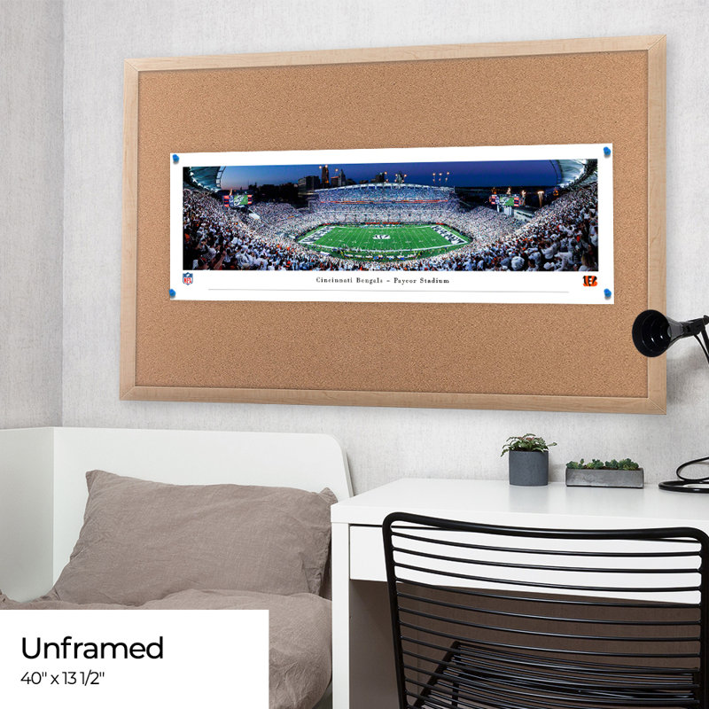 «Cincinnati Bengals - Paycor Stadium» par James Blakeway - impression panoramique, L 40 po x H 13,5 po, Sans cadre
