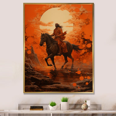 " Hinduism Suryas Dawn Orange I "