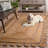 Natural Fiber Handwoven Jute Geometric Indoor Use Only Rug-2069607407