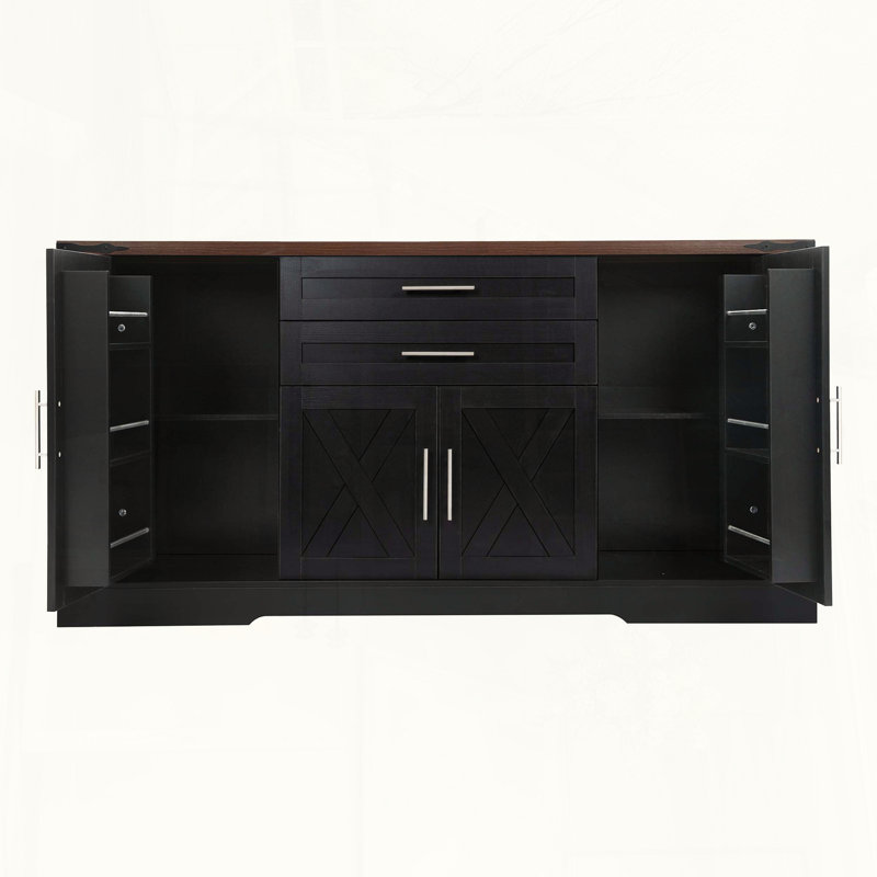 Armoire de rangement Farmhouse, Black