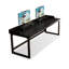 Bureau d'écriture rectangulaire en bois massif noir-118614555-118614552