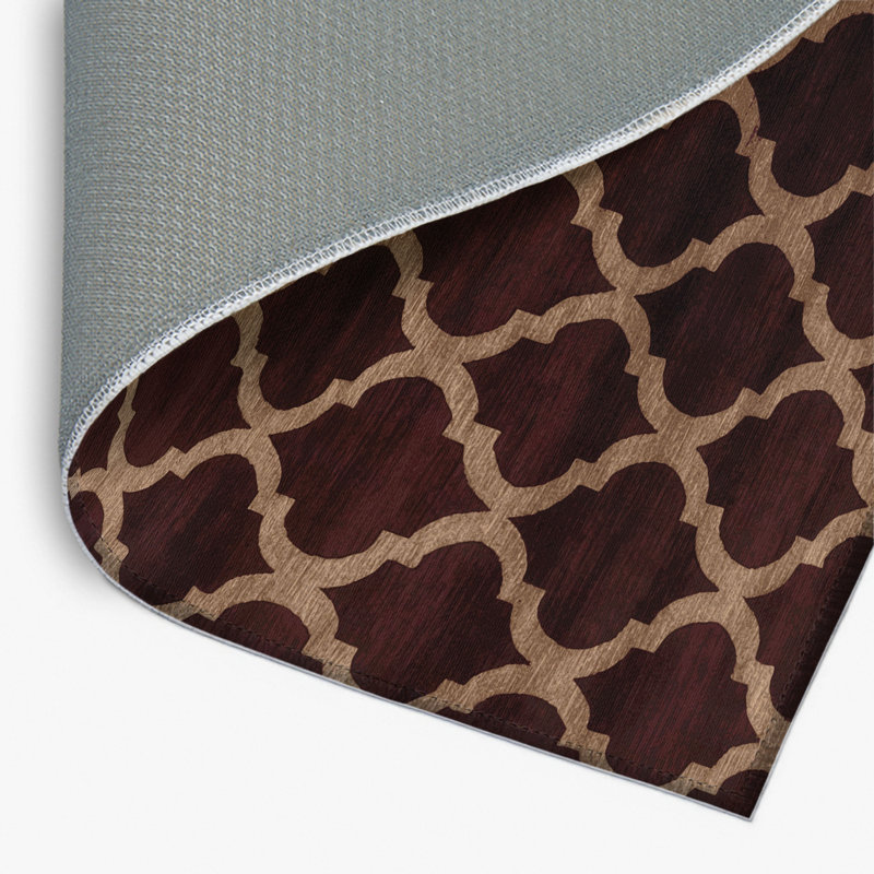 Tapis noir intérieur et extérieur Trellis, Rectangulaire 8 pi x 10 pi