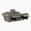 Ensemble 2 pièces de fauteuil inclinable manuel en microfibre Hamisi