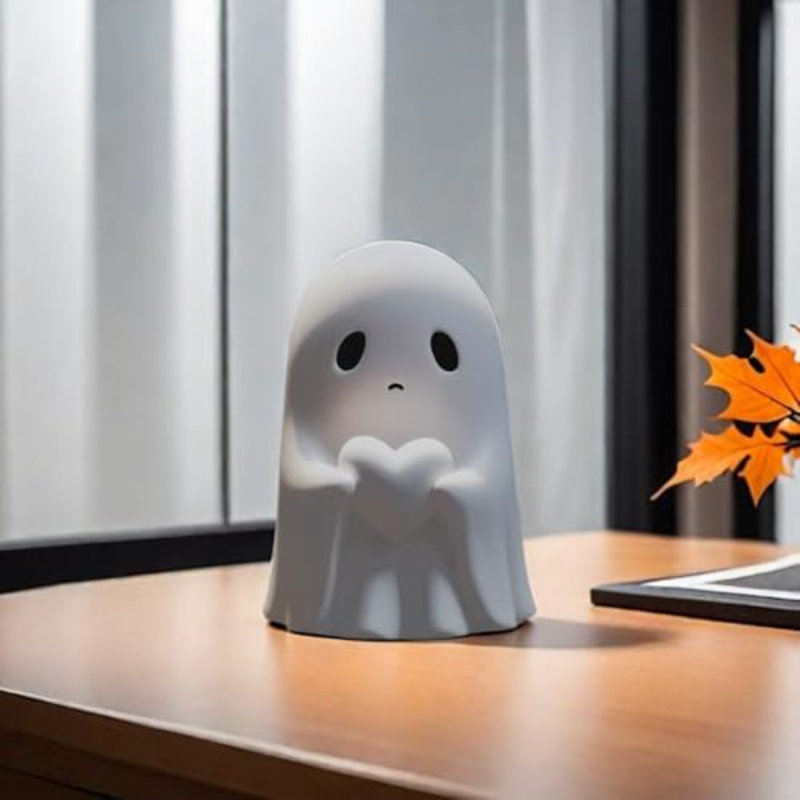 Figurine d'Halloween fantôme - statue de résine fantasmagorique, ornements de fantôme de doigt mignon, parfait pour l'intérieur et le porche