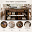 Table de couture de 150 cm avec rangement, table de bricolage de style campagnard