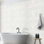 Iona Mist Hexagon 8 in. x 9 in. Polished Marble Floor and Wall Tile