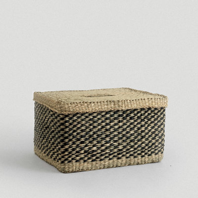 Kona Seagrass Basket with Lid - Large