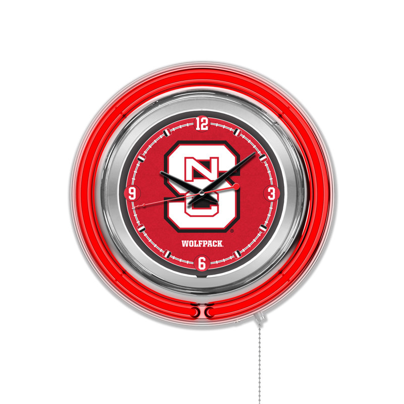 Horloge murale 15 po NCAA, North Carolina State