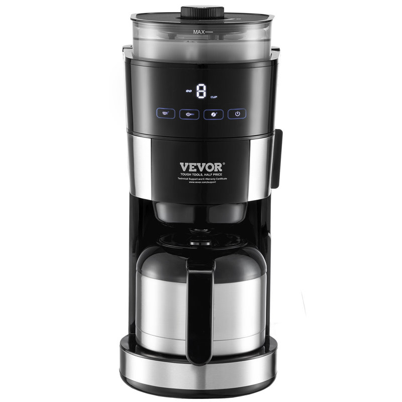 Stellweilan 8-Cup Coffee Maker Drip Coffee Machine with 24-Hour Timer for Auto Brew