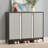 Black + Gray Aluminum Shoe Storage