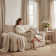 Boneless Slipcover Loveseat with Soft Rounded Arms