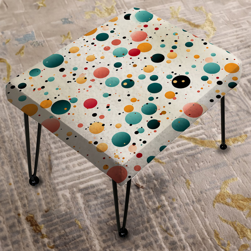 Delight Polka Dots Pattern - Polka Dots Rectangle Ottoman