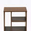 Table de bout en bois au fini brun Vesper, style Mid-Century, H 20,30 po x l 15,23 po x P 15,23 po