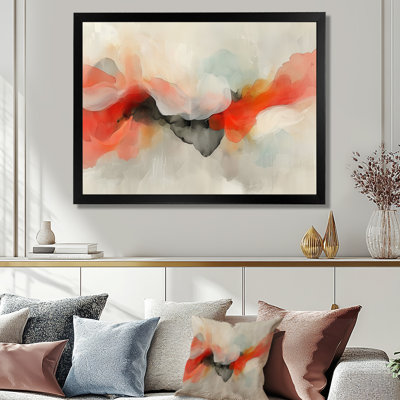 Emotion Pulse Of Volcano, encre liquide II - Art abstrait à encre liquide