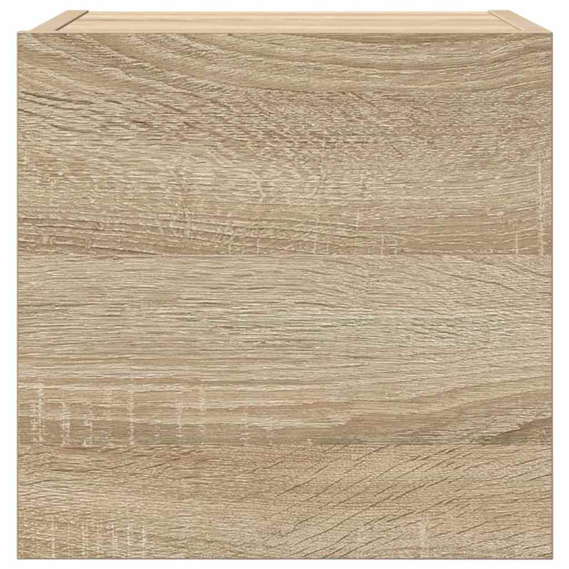 30cm H Media Cabinet, Brown
