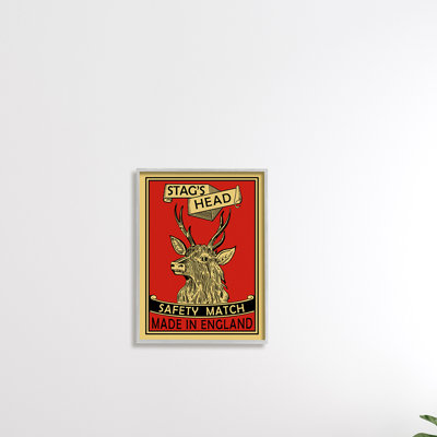 Publicité cerf de sécurité rouge cerf «Stag's Head Match»