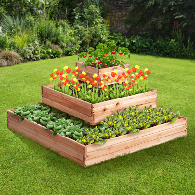 Wood Raised Garden Bed