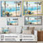 «Coastal Window View By The Beach IV» - art mural côtier-563560285-563560274