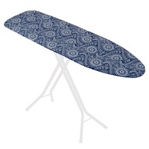 Homz Products Blue Freestanding Folding Ironing Board (54-in x 14-in x  40.5-in) at