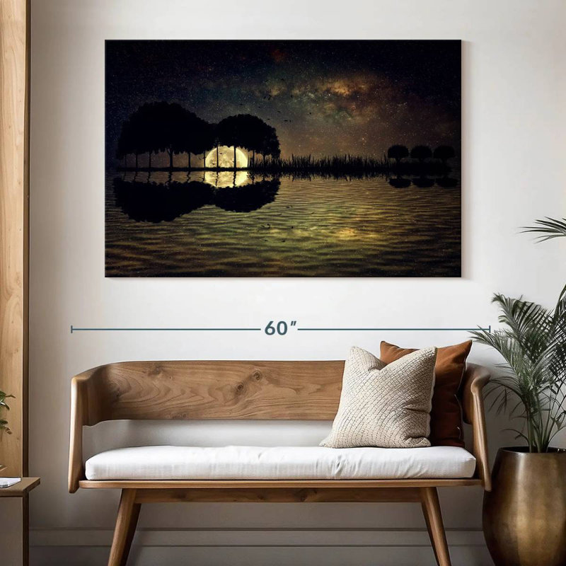 Abarca Guitar Island Moonlight, 34" H x 51" W