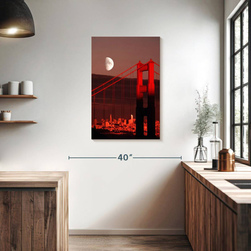 Lilie Golden Gate Moon, 36" H x 24" W