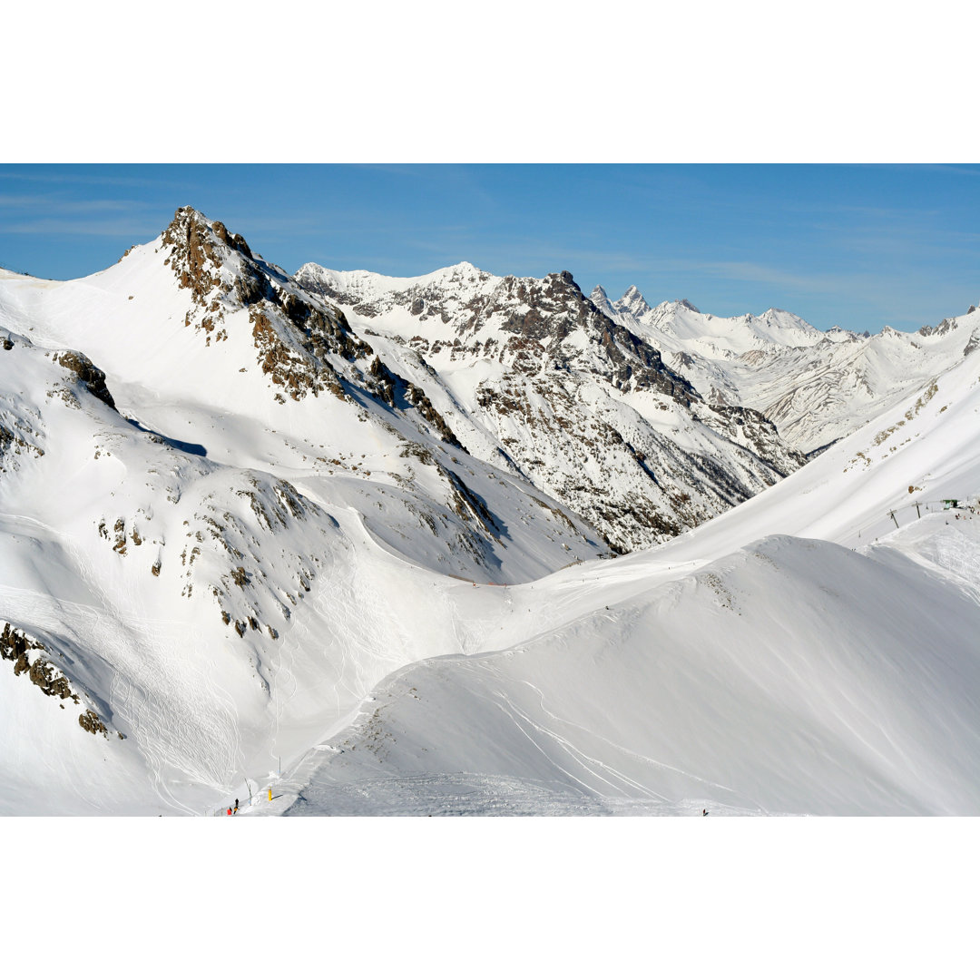 Berge und Gebirgskamm von key - Leinwand Kunstdrucke